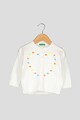 United Colors of Benetton Cardigan tricotat fin cu detalii in relief Fete