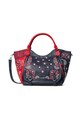 DESIGUAL Geanta de mana cu broderie paisley Bandana Explosive Rot Femei