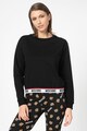 Moschino Bluza de pijama cu terminatie elastica cu logo Femei