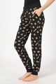 Moschino Pantaloni de pijama cu model logo Femei