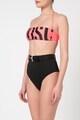 Moschino Sutien de baie bandeau cu imprimeu logo Femei