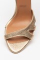 Mihaela Glavan Sandale stiletto de piele cu aspect metalizat Femei