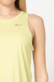 Nike Top cu logo reflectorizant, realizat cu Dri-Fit, pentru alergare Femei