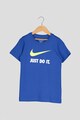 Nike Тениска Swoosh с овално деколте и щампа Момчета