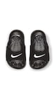 Nike Sandale de piele nabuc cu talpa plata si aplicatie logo Kawa Baieti