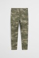 Mango Pantaloni cargo cu model camuflaj Camu Fete