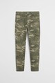 Mango Pantaloni cargo cu model camuflaj Camu Fete