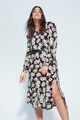 VIOLETA BY MANGO Rochie midi cu umeri bufanti Narciso Femei