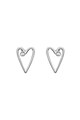Karl Lagerfeld Cercei in forma de inima, cu tija si cristale Swarovski Femei