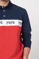 Pepe Jeans London Bluza cu imprimeu logo si model colorblock Faro Barbati