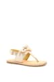 Mod8 kids Sandale slingback de piele, fete, cu model innodat, Auriu Fete