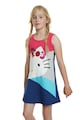 DESIGUAL Rochie cu model colorblock si aplicatie Hello-Kitty Fete