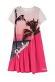 DESIGUAL Rochie evazata cu imprimeu tropical Fete