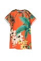 DESIGUAL Rochie tip tricou cu imprimeu tropical Fete