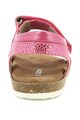 Kickers kids Sandale din piele cu inchidere velcro Fete