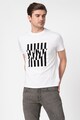 Emporio Armani Tricou cu decolteu la baza gatului si logo contrastant Barbati