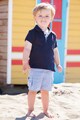 JoJo Maman Bebe Tricou polo de bumbac Baieti