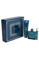 Versace Set  Eros, Barbati: Apa de Toaleta, 100 ml + Gel de dus, 150 ml + Apa de Toaleta, 10 ml Barbati