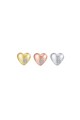 Highstreet Jewels Set de cercei in forma de inima, cu tija si decorati cu cristale - 3 perechi Femei