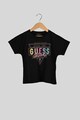 GUESS JEANS Tricou cu aplicatii cu strasuri Fete