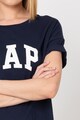 GAP Rochie tip tricou cu imprimeu logo si maneci cazute Femei