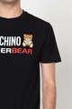 Moschino Tricou de casa cu decolteu la baza gatului si imprimeu logo Barbati