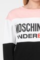 Moschino Bluza sport de casa cu model colorblock si imprimeu logo Femei