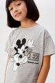 Mango Tricou din amestec de bumbac, cu imprimeu Mickey Mouse Love Fete