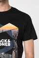 Jack & Jones Tricou slim fit cu imprimeu grafic Ifter Barbati