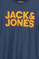 Jack & Jones Tricou cu decolteu la baza gatului si imprimeu logo Bob Baieti