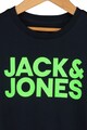 Jack & Jones Tricou cu decolteu la baza gatului si imprimeu logo Bob Baieti