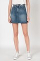 CALVIN KLEIN JEANS Fusta mini din denim, cu aspect decolorat Femei