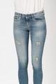 CALVIN KLEIN JEANS Blugi crop skinny cu aspect deteriorat Femei