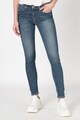 CALVIN KLEIN JEANS Blugi skinny cu talie medie si aspect decolorat Femei