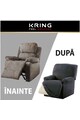 Kring Husa elastica pentru fotoliu cu recliner mecanic  Nairobi, intre 70-110 cm, 60% bumbac+ 35% poliester + 5% elastan, Gri Femei