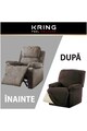 Kring Husa elastica pentru fotoliu cu recliner mecanic  Nairobi, intre 70-110 cm, 60% bumbac+ 35% poliester + 5% elastan, Maro Femei