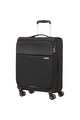 American Tourister Troller  Lite Ray Spinner, TSA, Jet Black, 55x40x20 cm Femei