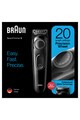 Braun Aparat de tuns barba  Beard Trimmer BT3222 Wet&Dry, buton rotativ de precizie, 1 pieptene, Negru Barbati