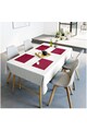 Mistral Home Set fata de masa + napron + 4 placemate Uniline  70% bumbac - 30% polyester, 1 bucata 110X160 cm+ 1 bucata 45X145 cm+4 bucati 35X45 cm Femei