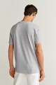 Mango Tricou slim fit din amestec de in Barbati