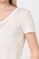 Vero Moda Tricou din amestec de in, cu decolteu in V Hanea Femei