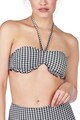 Skiny Sutien de baie bandeau in carouri Plaid Sun Femei