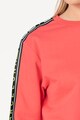 Custo Barcelona Bluza sport cu decolteu la baza gatului si benzi laterale cu imprimeu logo Femei