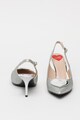 Love Moschino Pantofi slingback cu aspect stralucitor Femei