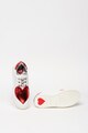 Love Moschino Pantofi sport de piele cu aplicatie inima Femei