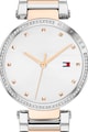 Tommy Hilfiger Ceas rotund decorat cu cristale Femei