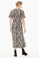 Garcia Rochie cu decolteu in V si model animal print Femei