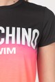 Moschino Tricou de plaja, cu model logo Femei