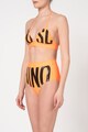 Moschino Sutien de baie cu cupe triunghiulare si model logo Femei