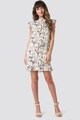 NA-KD Rochie mini cu model floral si volane Femei